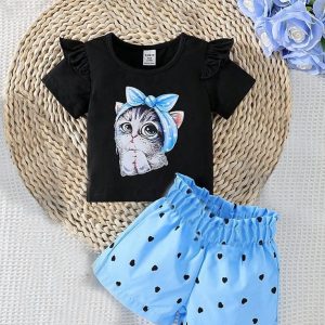 Cat look T-shirt