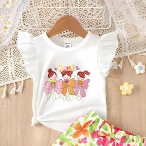 মিষ্টি পুতুল কটন সেট (রঙিন ফুল)