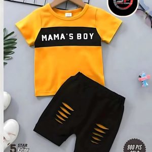 মামাস বয় স্ট্রাইপ কটন সেট