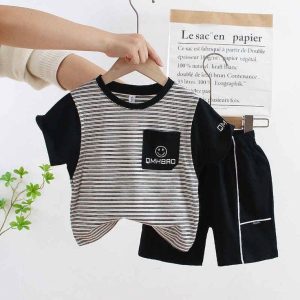 Blue & White check T-shirt